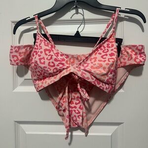 Cupshe Pink Leopard Bikini